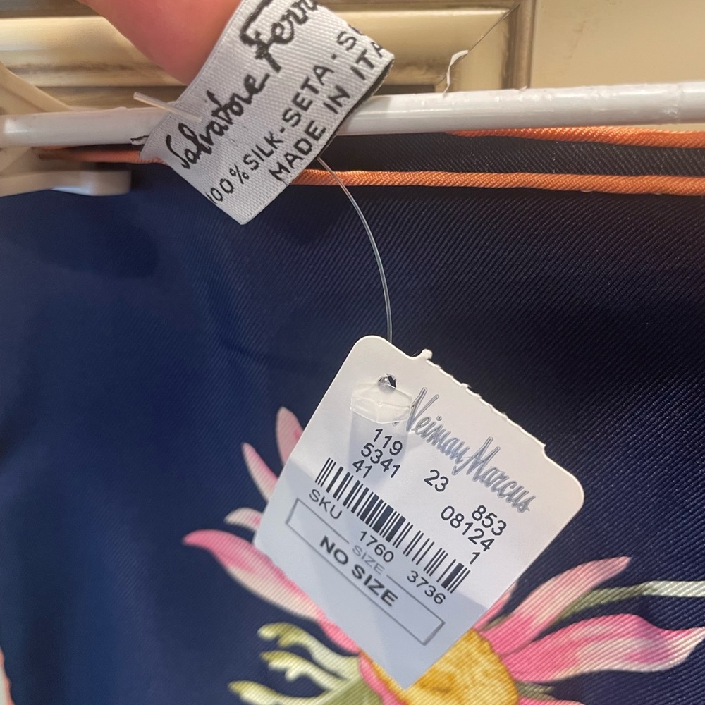 Ferragamo 100% silk scarf
